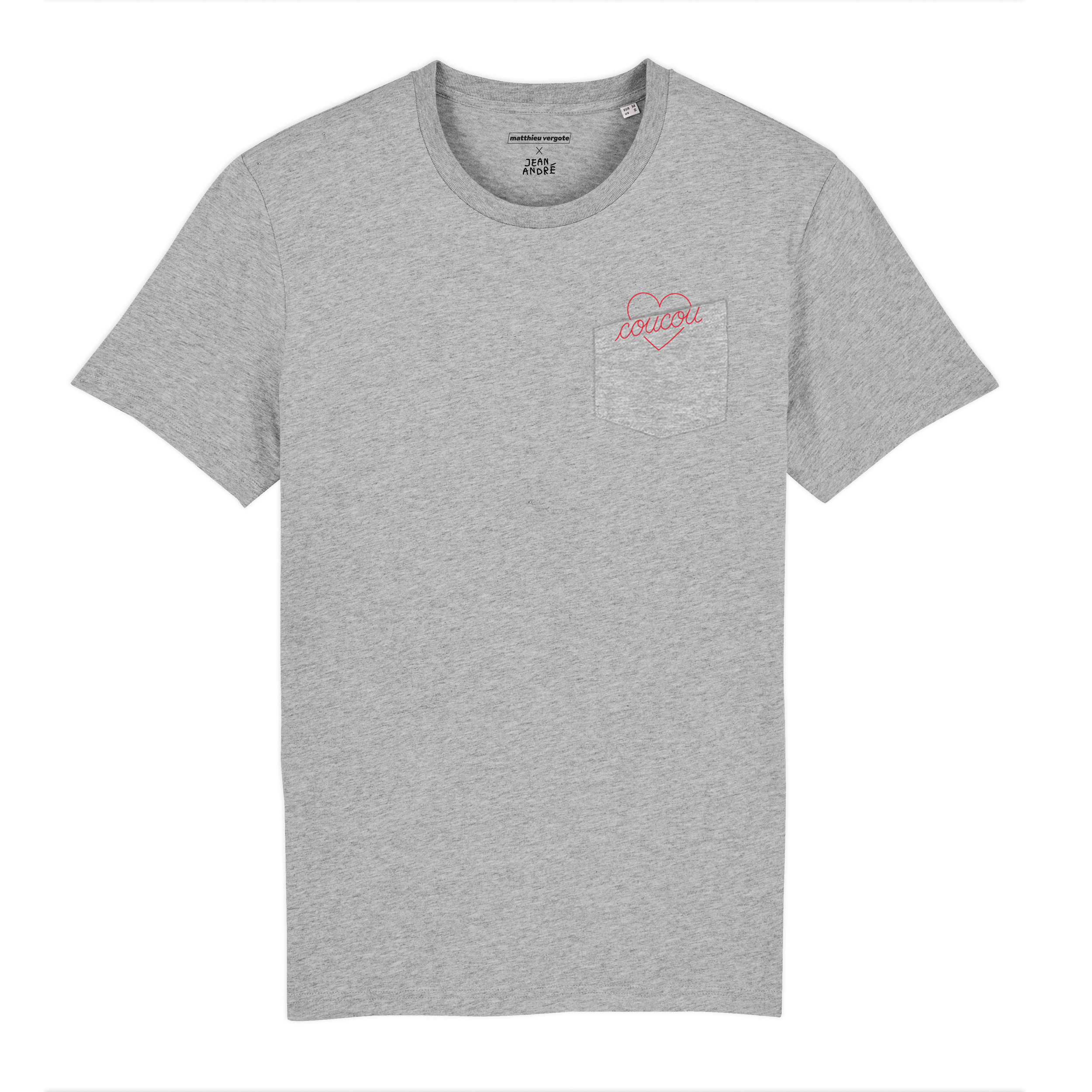 Love You Hard X T-shirt Jean André - Grey - Matthieu Vergote
